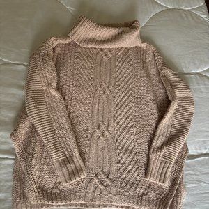 Lands' End Oversized Chunky Knit Sweater Pink - Womens Size Small